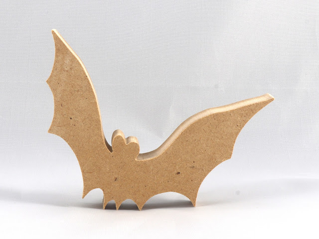 Handmade Halloween Bat Cutout - Wood Animal