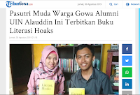 The Young Married People of Gowa, Alumni of Alauddin State Islamic University of Makassar Publish Hoaks Literacy Books