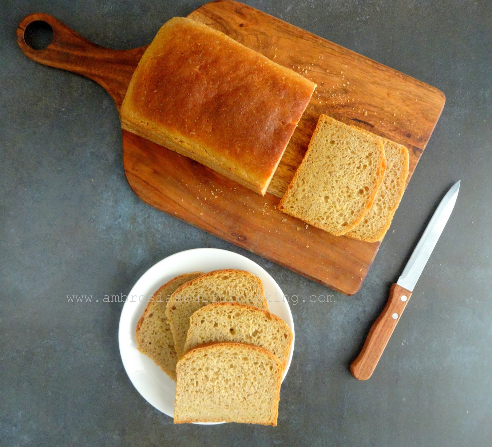 100 Whole Wheat Bread (Autolyse Method) / 100 Whole Wheat Bread
