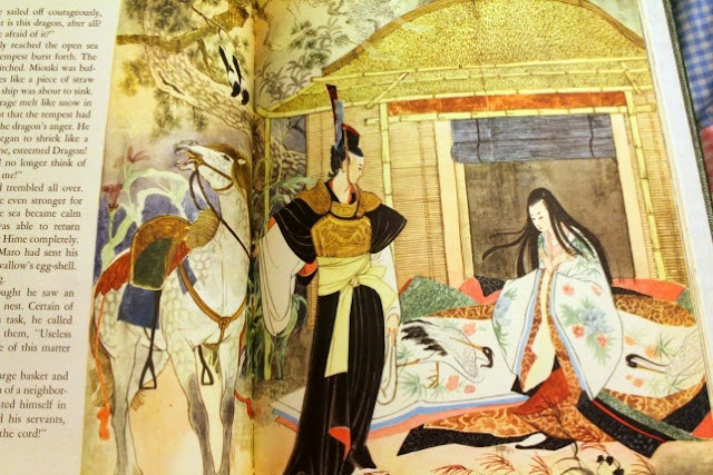 "The Story of Hime" - Japanese Fairy Tales (A Giant Golden Book) translated by Mildred Marmur, illustrated by Benvenuti. Golden Press, 1960.