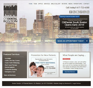 CitiDental website design by Solution21