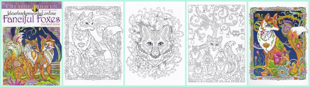 kleurboek fanciful foxes kleurboek fanciful foxes