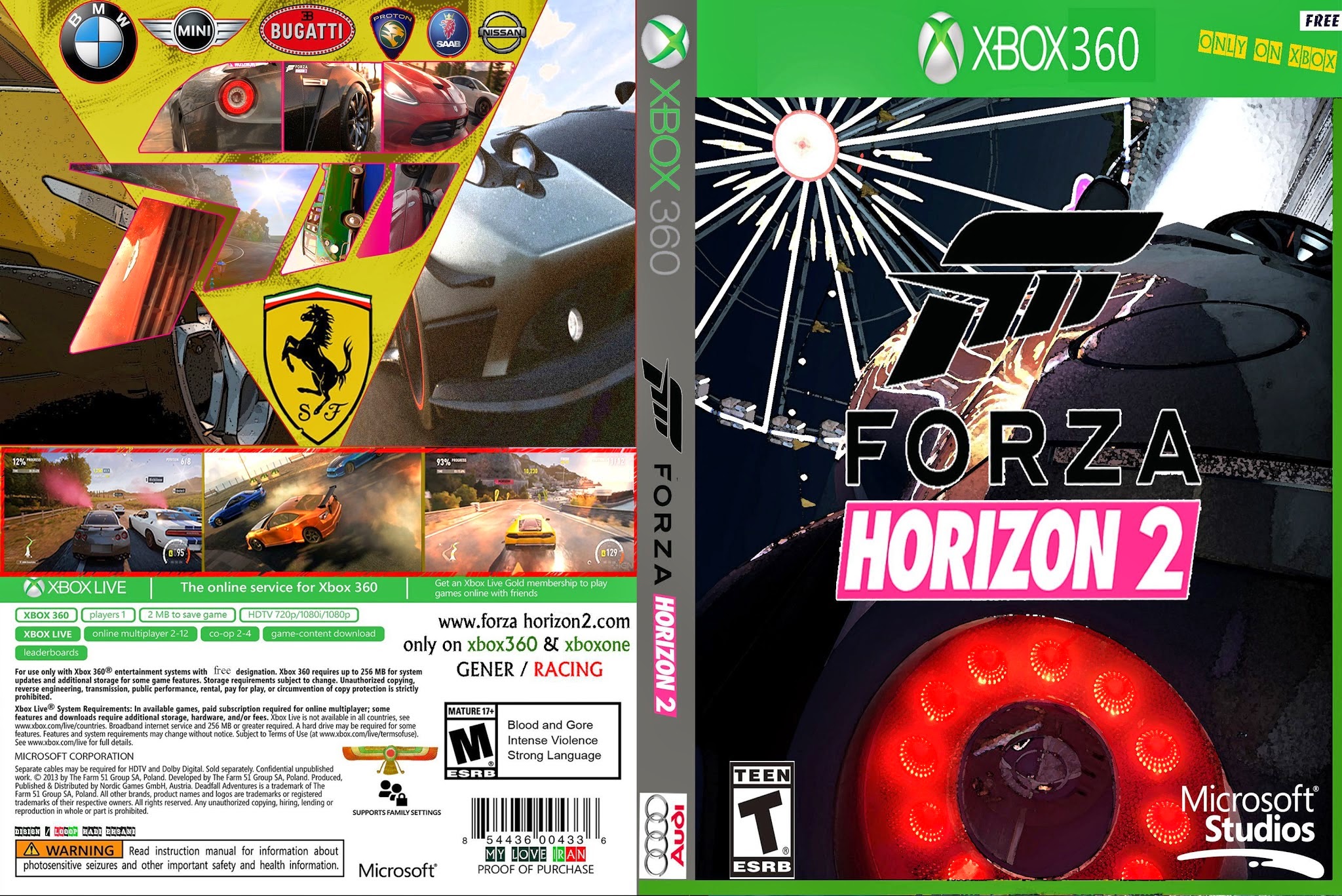 Forza Horizon 2 Xbox 360 Ultra Capas Forza Horizon 2 Xbox 360 Ultra Capas