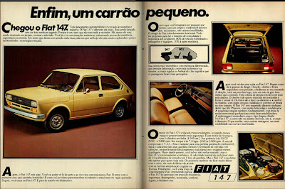  brazilian advertising cars in the 70. os anos 70. história da década de 70; Brazil in the 70s; propaganda carros anos 70; Oswaldo Hernandez;