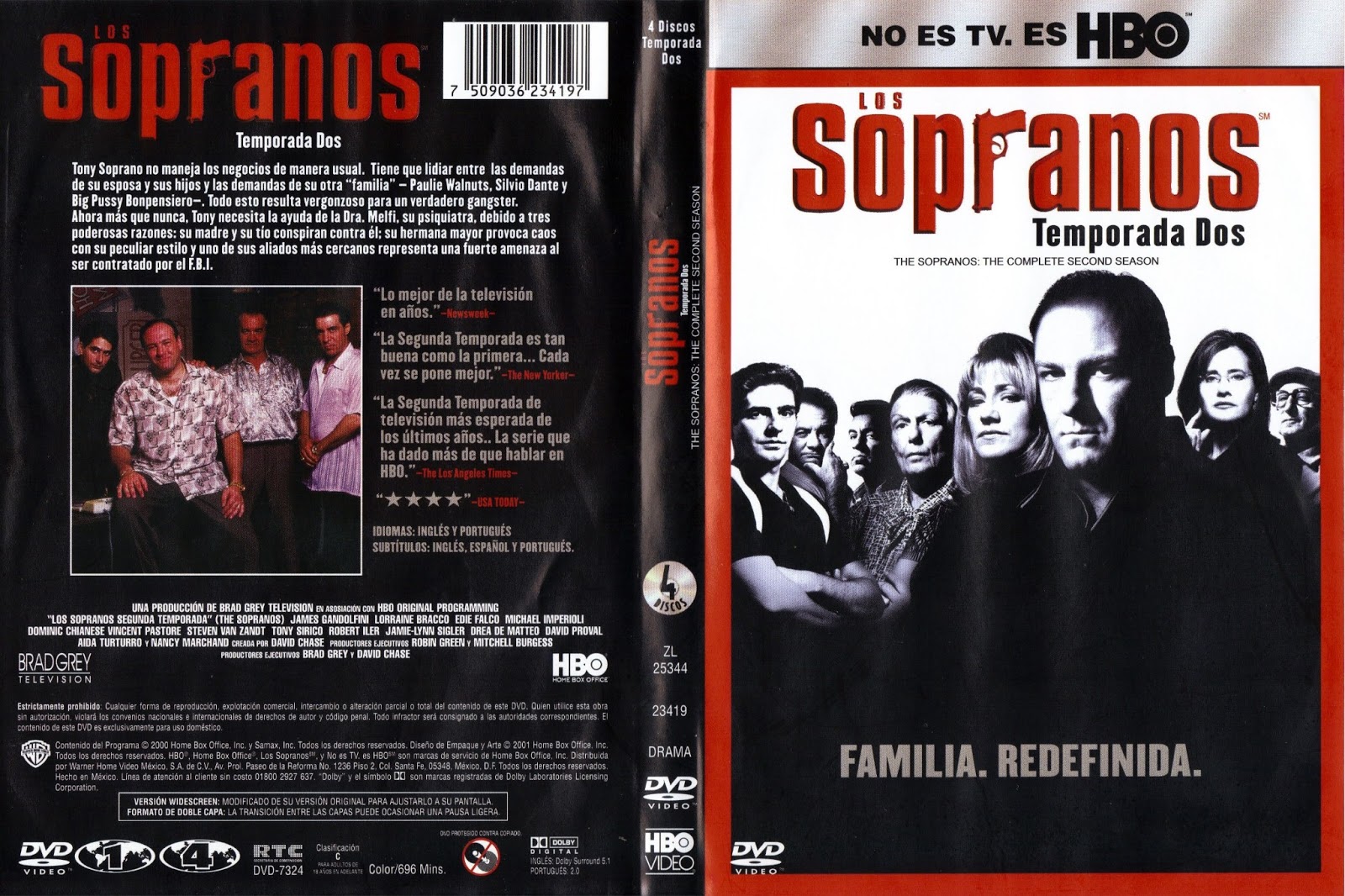 ESTRENOS EN BLU RAY LOS SOPRANOS SEGUNDA TEMPORADA