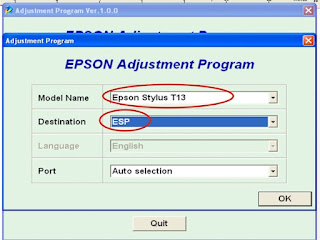 Cara Mereset Printer Epson Stylus T13 2
