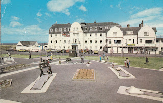 The Eternit Miniature Golf course at Pontin's Prestatyn Sands Holiday Village. This Photo Precision Limited postcard was sent on the 8th July 1977