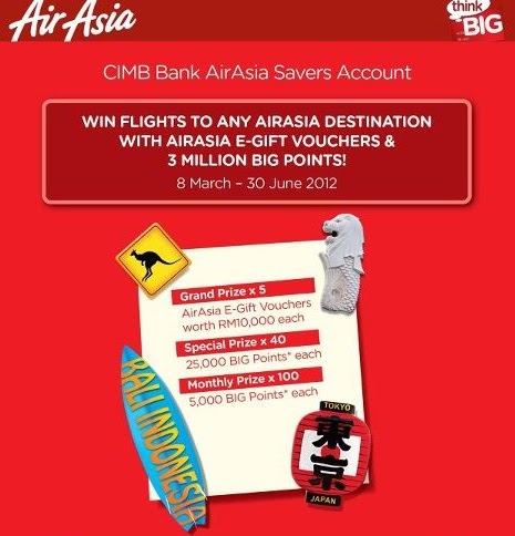 CIMB Bank AirAsia Savers Account Contest - Malaysia Online ...