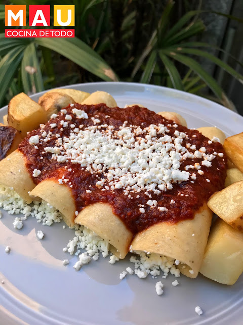 mau cocina de todo enchiladas adobadas regias receta facil antojitos posadas