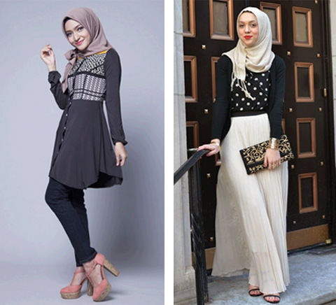 Smart Casual Pakaian Kasual Wanita Bertudung