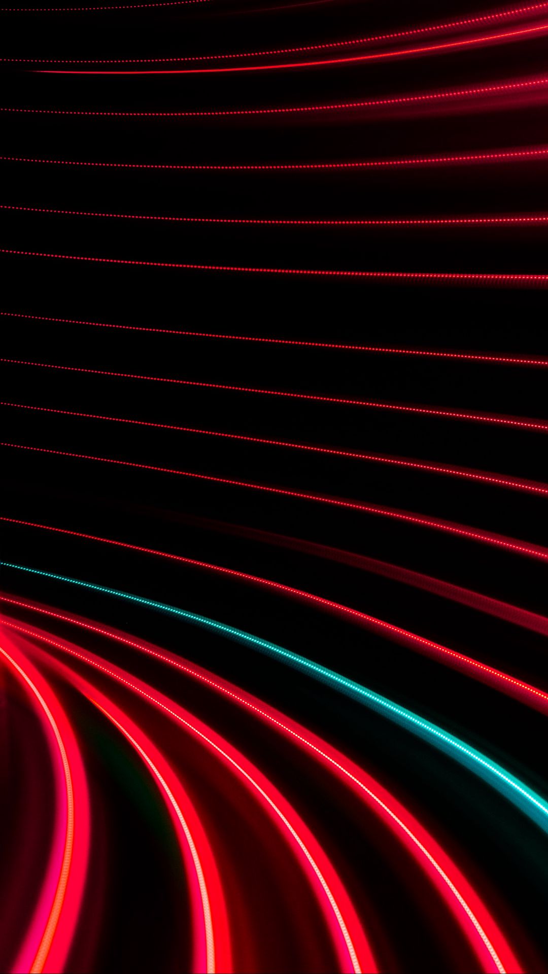 Free Red Neon, Stripes, Light, Abstract Wallpaper