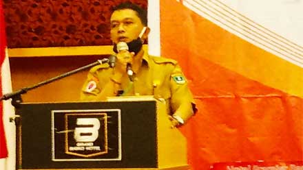 Suryadi E saat membuka secara resmi Bimtek Jitu Pasna