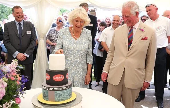 The Duke and The Duchess attended a garden party which celebrated the 50th anniversary of Ginsters bakery, Ginsters