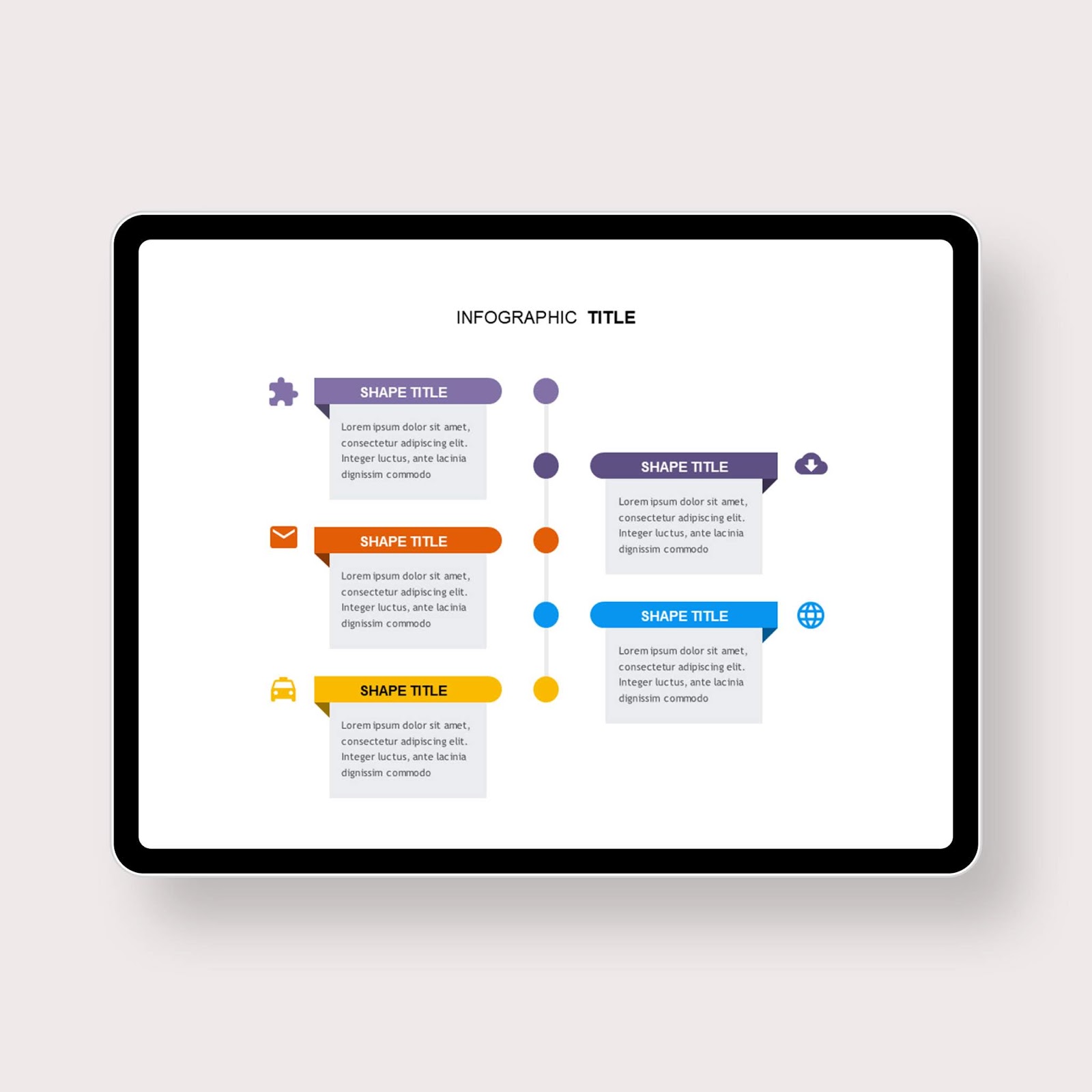 Vertical Timeline Contents Box PowerPoint Templates PowerPoint Free