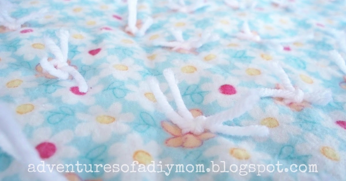 How to Make a 'Tie Quilt' Blanket Adventures of a DIY Mom