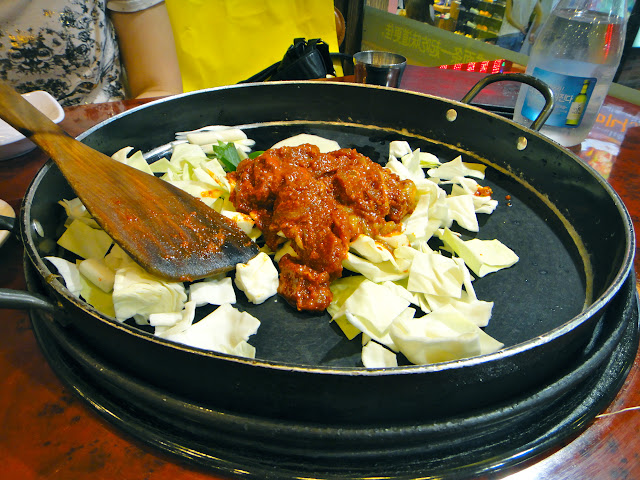 Fallin' in love with chicken galbi at Yoogane 