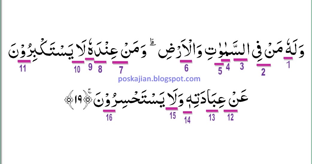 Hukum Tajwid Al Quran Surat Al Anbiya Ayat 19 Lengkap Dengan Penjelasannya Doa Islam