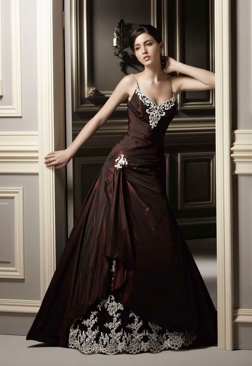 Colored Wedding Dresses 2014 Ideas Photos Hd