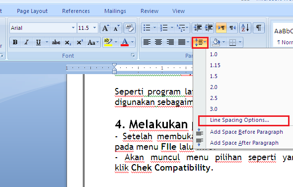 Panduan Belajar Ms Office Cara Mengatur Spasi Di Word Yang Terlalu Lebar Atau Berantakan
