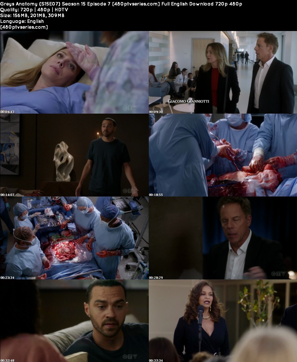 Greys Anatomy (S15E07) Season 15 Episode 7 Full English Download 720p 480p