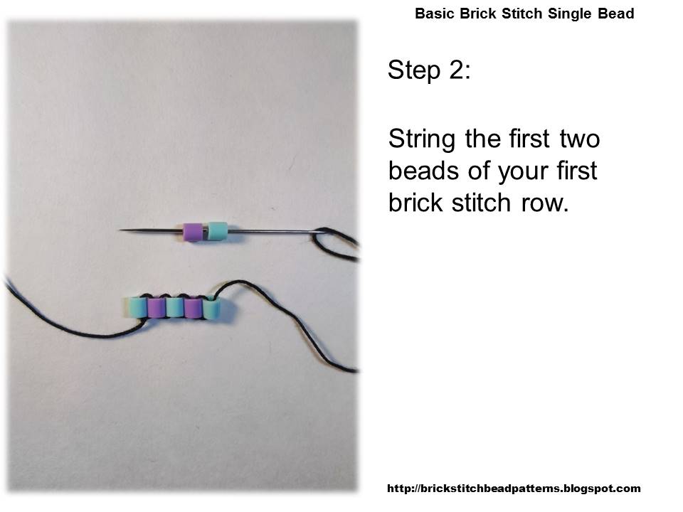 Brick Stitch Bead Patterns Journal Basic Brick Stitch Single Bead