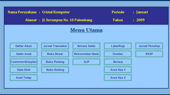 Software Akuntansi Excel Program Siap Pakai Donwload Gratis Triprofik Com