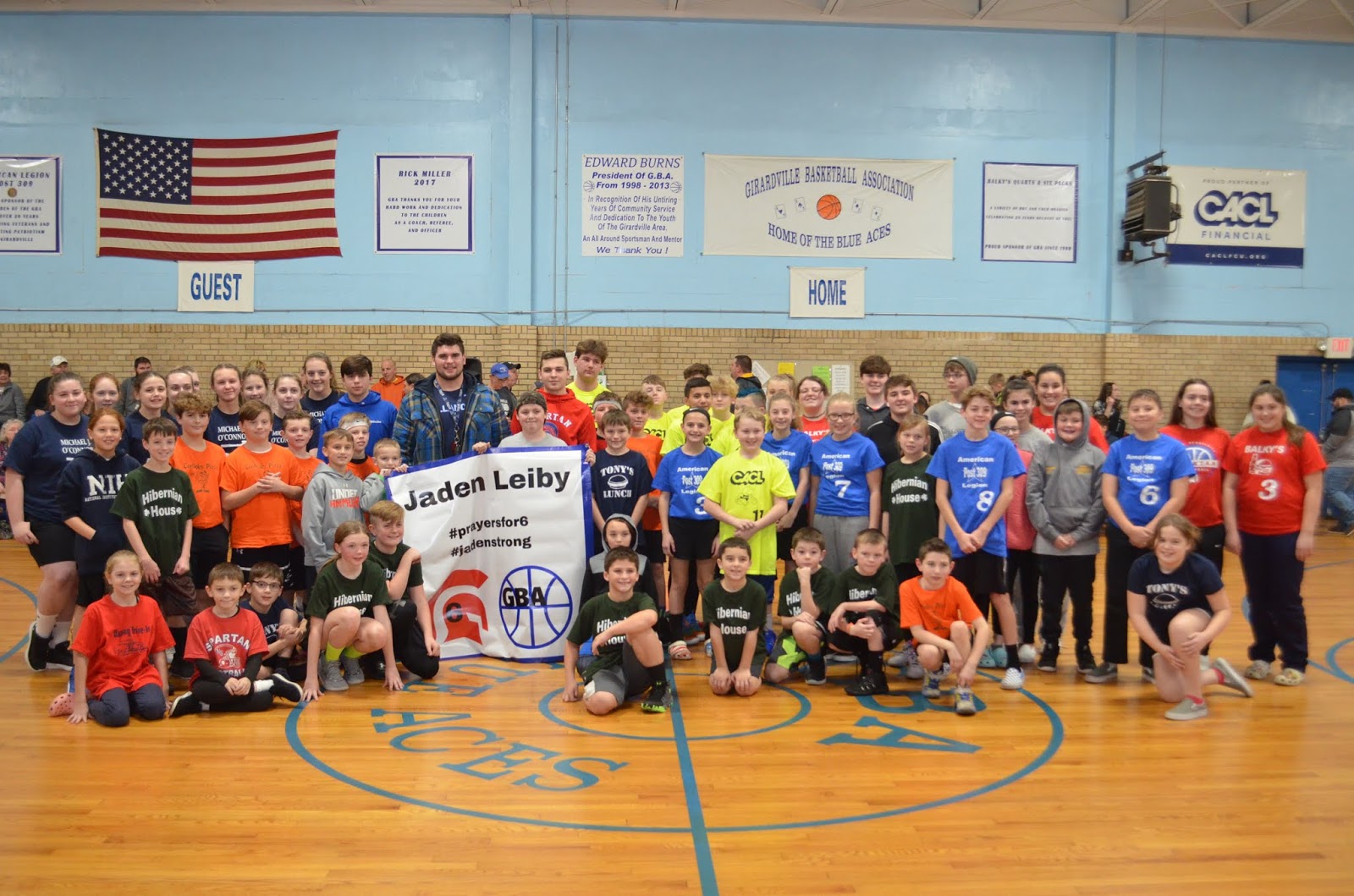 Girardville Basketball Association Honors Late Senator Rhoades and Jaden Leiby