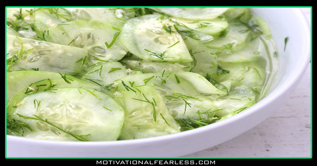 Recipe this delicious lemon cucumber salad lowers cholesterol and