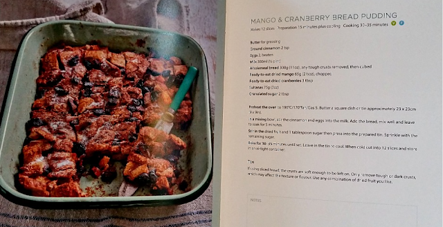 mango and cranberry bread pudding recipe