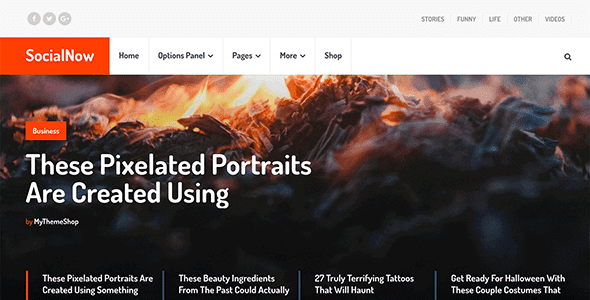 Socialnow – Beautiful & Modern Magazine WordPress Theme