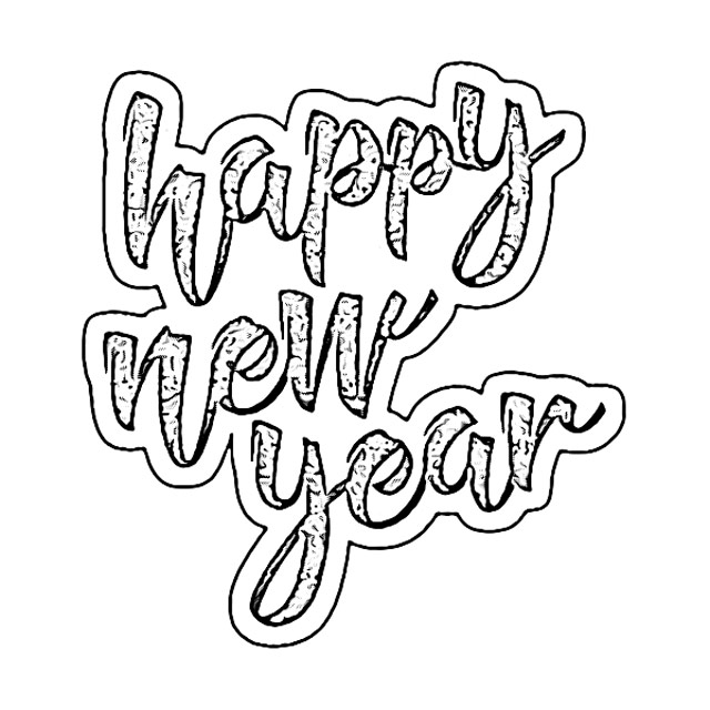 Happy New Year coloring pages holiday.filminspector.com