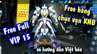 Tải game Gundam Đại Chiến Free Full VIP 15 + Hàng Chục Vạn KNB + Quà khủng vô số | Ứng dụng tải game Trung Quốc hay