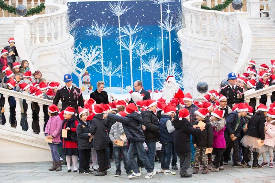 Prince Albert and Princess Charlene of Monaco visited the Red Cross day care centre