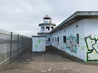 Abandoned, derelict lighthouse at Leith Docks, Edinburgh.  Photo by Kevin Nosferatu for the Skulferatu Project
