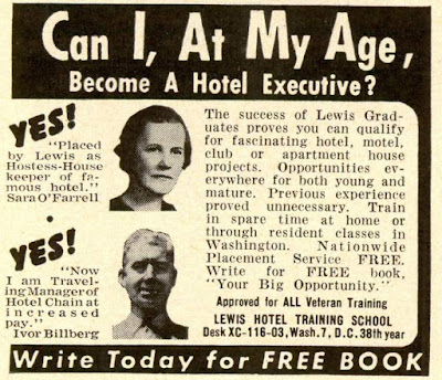 Can I, at my age, become a hotel executive
