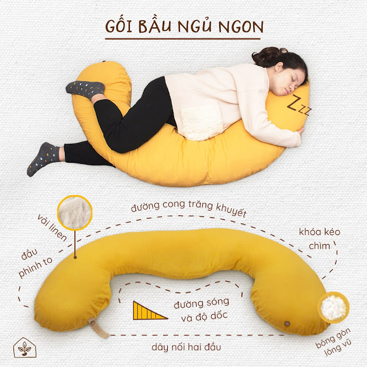 [A159] Top cửa hàng phân phối gối đa năng Bà Bầu Đậu Khuyết cao cấp