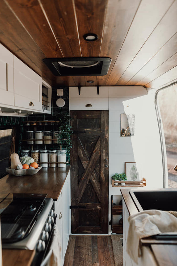 A Swedish Couple Turn a Mercedes Sprinter White Van Into a Cosy Home