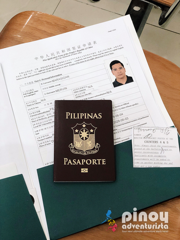 chinese tourist visa requirements philippines