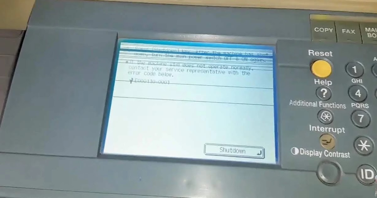how to fix error code E110 in Canon imageRunner ir3570, ir3530 ...