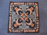 ～70's HARLEY DAVIDSON　　　　　　　　　　　　　OFFICIAL BANDANA　　　　　　　　　　　　　　BLACK