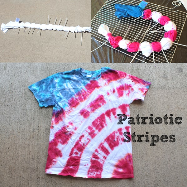 How to make a Patriotic USA Flag Tie Dye Shirt Tutorial!