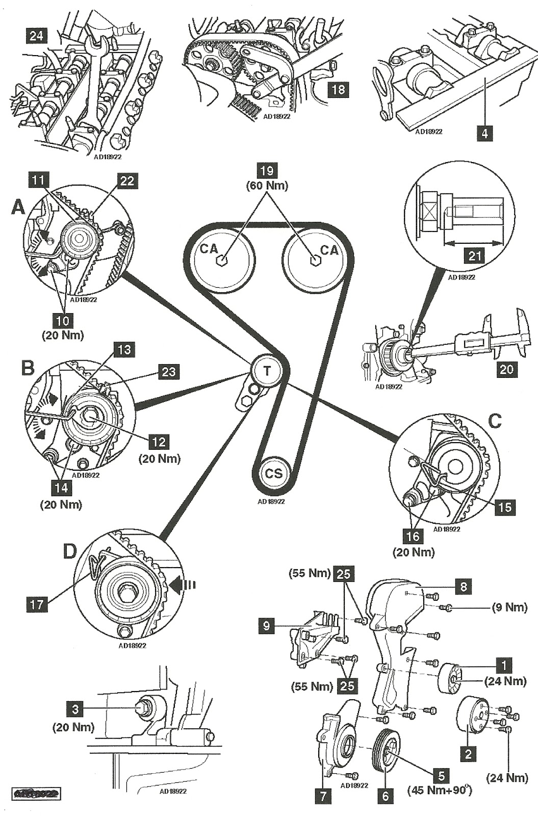 Diagrama de banda de alternador de ford ka #7