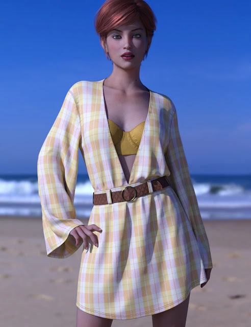 dForce Malibu Heat Outfit for Genesis 8 Female
