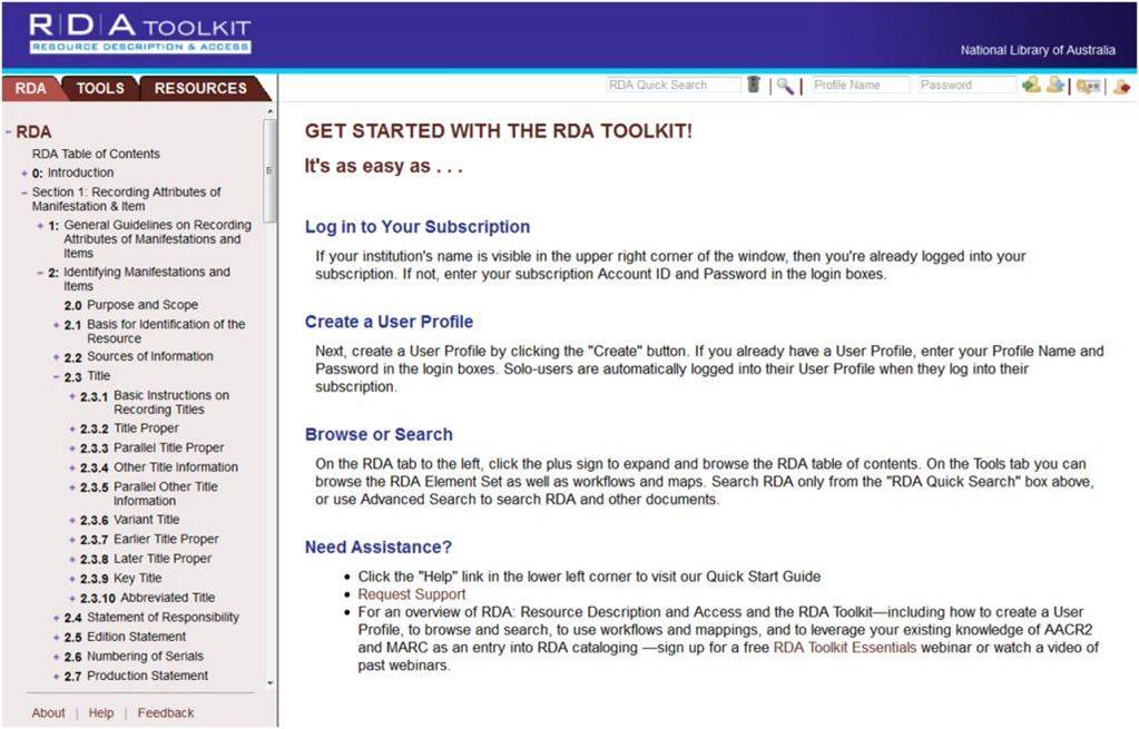 Resource Description and Access [RDA] - Indonesia Chapter: Screenshots ...
