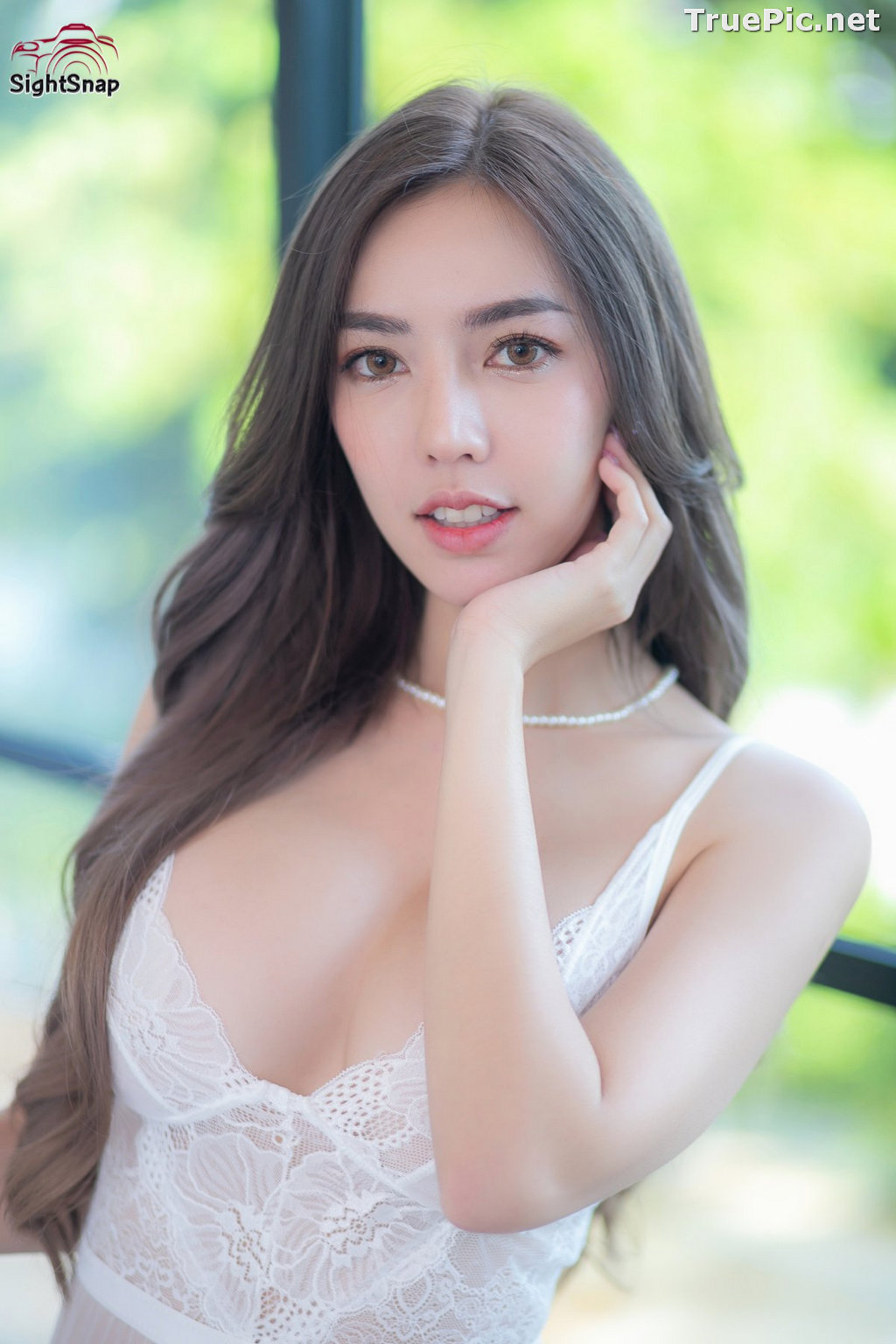 Image Thailand Sexy Model – Champ Phawida - Transparent White Lingerie - TruePic.net - Picture-20