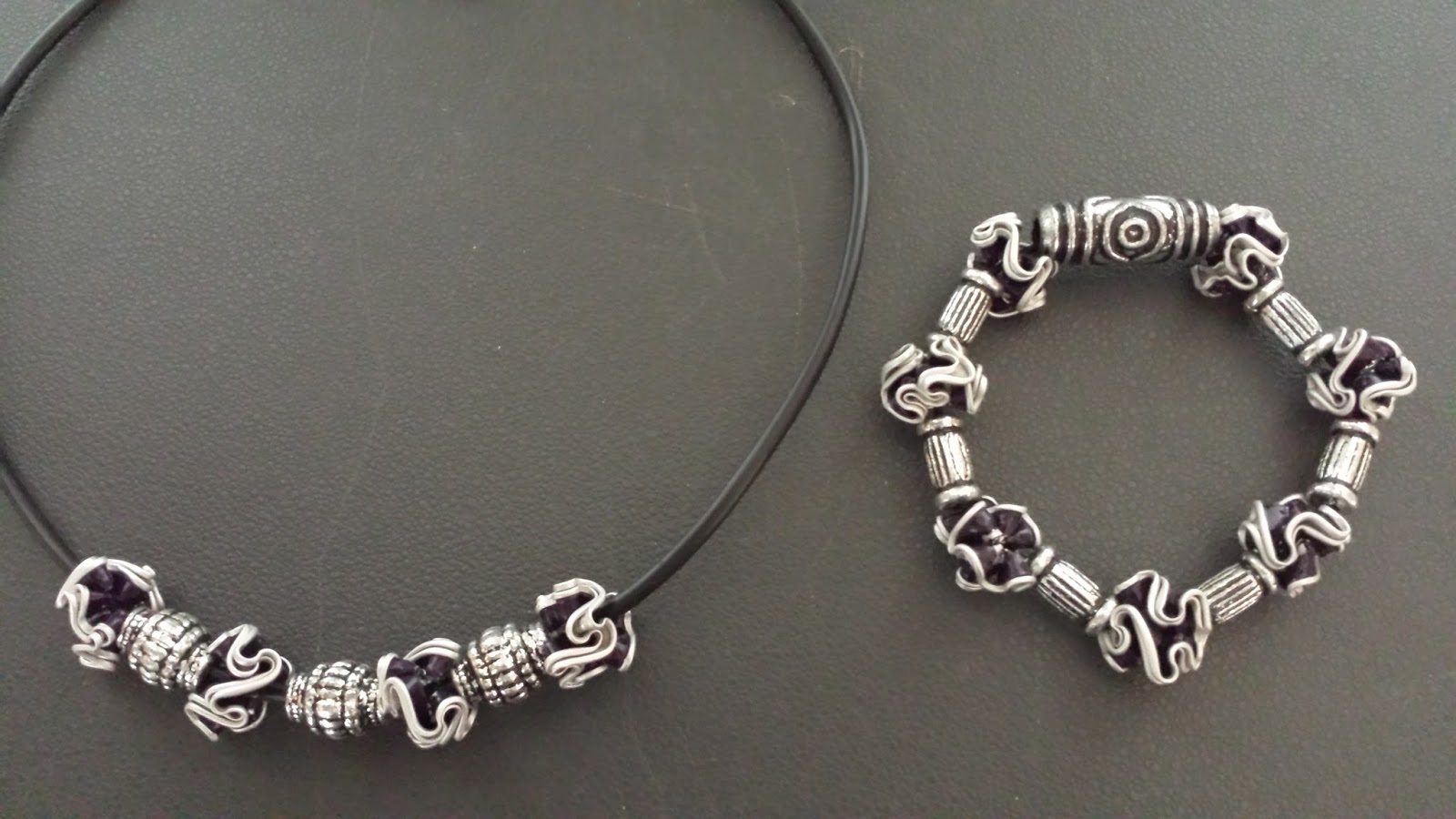 Nieuw Anneke's Creaties: Ketting en armband gemaakt van nespresso cups TY-38