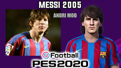 PES 2020 Faces Lionel Messi 2005 by Andri Mod