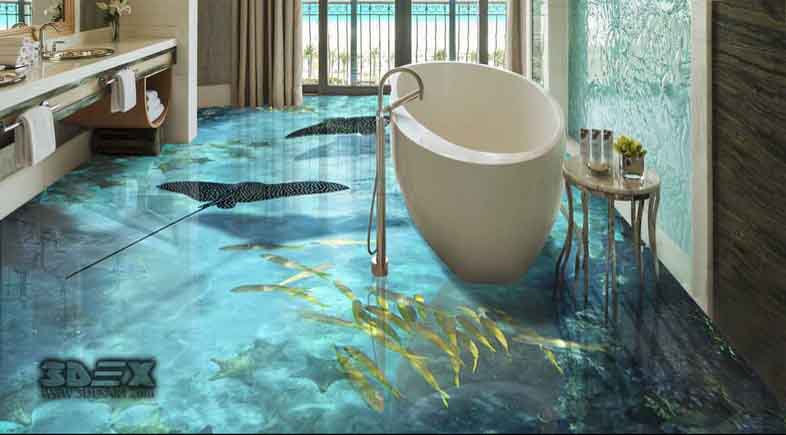 Amazing 3d Floor Tiles Best 3d Tile Images For Bathroom