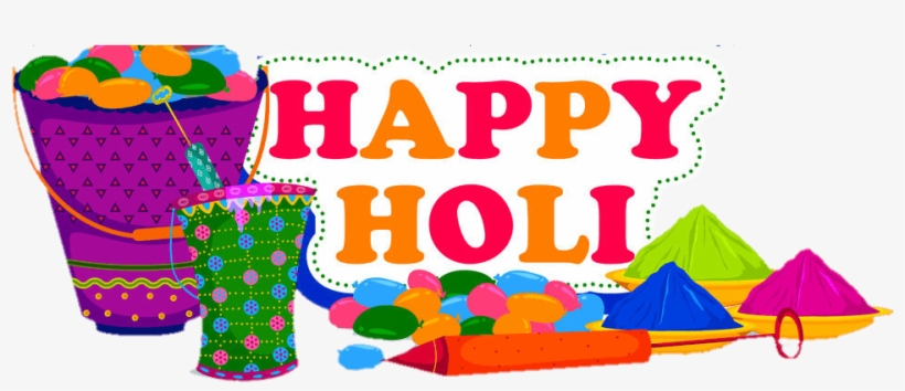 Happy holi text png