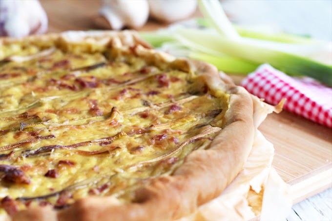 Tarte Poireaux A La Bechamel Au Curry
